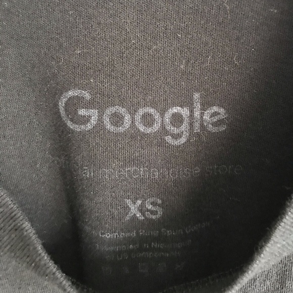 Google black basic tee XS - Picture 3 of 3